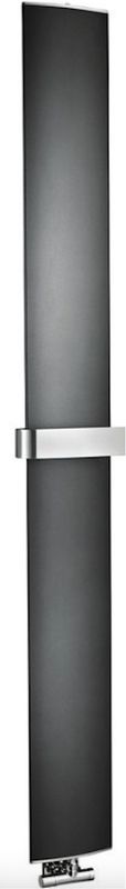 Designradiator sapho othello 30x189 cm mat zwart
