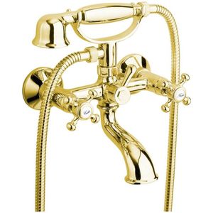 Sapho - Antea - Badmengkraan - Goud - Met Handdouche - 2-knop - 11 cm