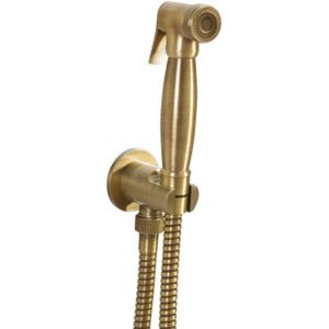 Bidet Handdouche Sapho Reitano Rubinetteria Incl. Slang en Handdouchehouder Brons