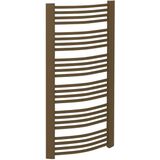 Handdoekradiator sapho egeon gebogen 59.5x174.2 cm brons