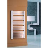 Handdoekradiator sapho egeon gebogen 59.5x174.2 cm wit