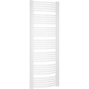 Handdoekradiator Sapho Egeon Gebogen 59.5x174.2 cm Wit