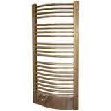 Handdoekradiator sapho egeus gebogen 59.5x115.4 cm 669w brons