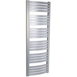 Handdoekradiator sapho sidi gebogen 59.5x166.7 cm 849w zilver