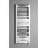 Handdoekradiator sapho aqualine radiators gebogen 170x75 cm wit