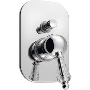 Douchekraan Inbouw Sapho Kirké Crystal Mengkraan Retro Afbouwdeel 2-weg Chroom (incl. inbouwdeel)