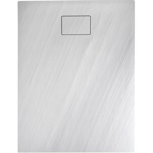 Douchebak Marmer Sapho Acora 120x90x3.5 cm Rechthoek Steen Wit