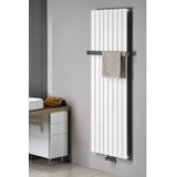 Designradiator sapho colonna recht middenaansluiting 45x180 cm 910w wit