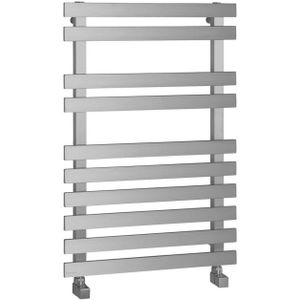 Handdoekradiator Sapho Truva Recht 50x75 cm Geborsteld RVS
