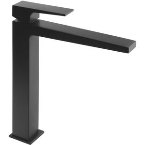 Wastafelmengkraan Sapho Dimy 1-hendel Recht Hoog 29.2 cm Mat Zwart