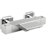 Opbouw badkraan sapho dimy thermostaatkraan waterval 2-knop 15.5 cm chroom