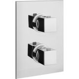 Douchekraan inbouw sapho dimy thermostatisch afbouwdeel 2-weg chroom (incl. Inbouwdeel)