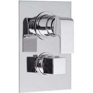 Douchekraan inbouw sapho dimy thermostatisch afbouwdeel 3-weg chroom