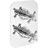 Douchekraan inbouw sapho sassari thermostatisch afbouwdeel 1-weg chroom (incl. Inbouwdeel)