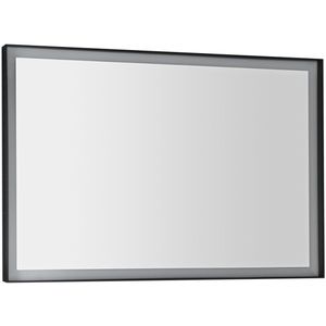 Badkamerspiegel sapho sort led 100x70 cm led-verlichting frame mat zwart