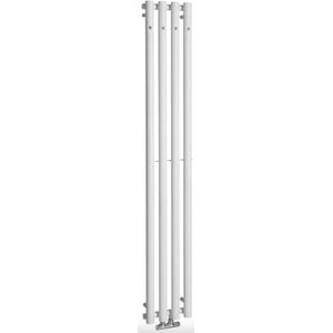 Designradiator sapho pilon recht 27x180 cm 660w incl. 4 haken wit