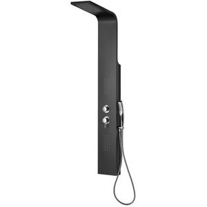 Sapho Jacob douchepaneel 200x1500mm, zwart mat
