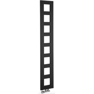 Designradiator sapho block 28x175 cm mat zwart