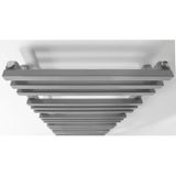 Designradiator sapho fantina recht 50x121,5 cm 495w zilver