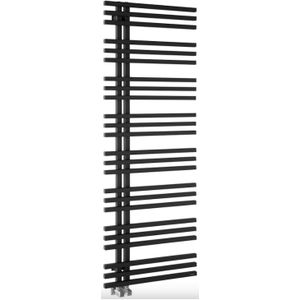 Designradiator sapho sophina 60x164,7 cm 833w mat zwart