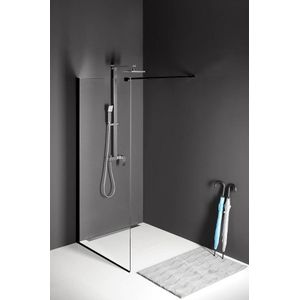 Polysan Modular Shower inloopdouche glasplaat 80x200 mat zwart