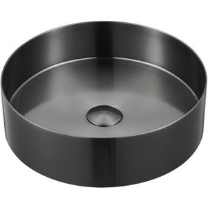 Waskom - Gunmetal - Roestvrij Staal - Diameter 38 cm