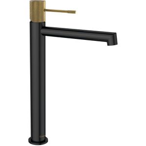Sapho - Solaris - Waschtischarmatur, schwarz matt/Gold WD006G