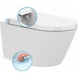 Sapho Veen Clean rimfree wandcloset douche wc 37x59 cm wit