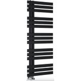 Designradiator sapho silvana recht 50x123.6 cm 561w mat zwart