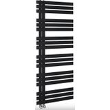 Designradiator sapho silvana recht 60x150 cm 771w mat zwart