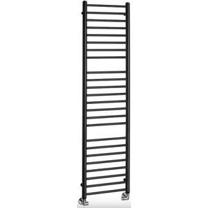 Handdoekradiator sapho dina recht 40x156 cm mat zwart