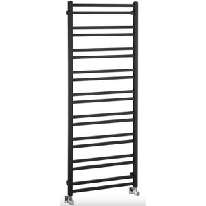 Designradiator Sapho Metro Dos 55x143 cm Mat Zwart