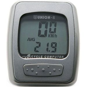 Union Fietscomputer - 8 functies - bekabeld - prestatiemonitoring - hangverpakking
