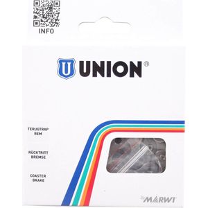 Union Ketting voor stadsfietsen - 112 schakels - Geschikt voor terugtraprem - Staal - Zilver