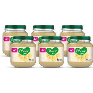 Olvarit Fruithapje 4+ Maanden - Banaan - 6 x 125g