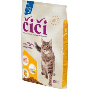 CiCi Complete droogvoer voor katten, volwassenen en gesteriliseerde katten, vis, 10 kg