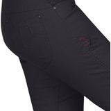 Wandelbroek - Slim-Cut - Zwart - Katoen/Elastaan/Lyocell/Linnen