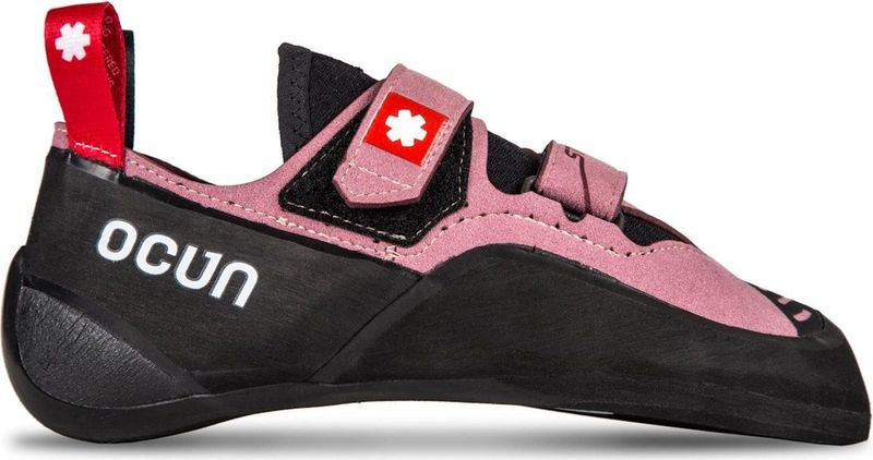 Ocun - Strike Qc - Klimschoenen - Roze - Veganistisch - Dubbele Klittenbandsluiting