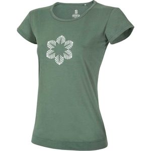 Ocun - Classic T Organic Flower - T-shirt - Olijfgroen - 100% Katoen