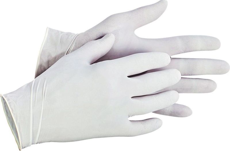 Cerva - Loon - Latex Handschoenen - Wit - Doos van 100 Stuks