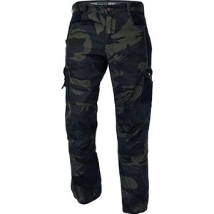 Cerva werkbroek camouflage met kniezakken XL groen