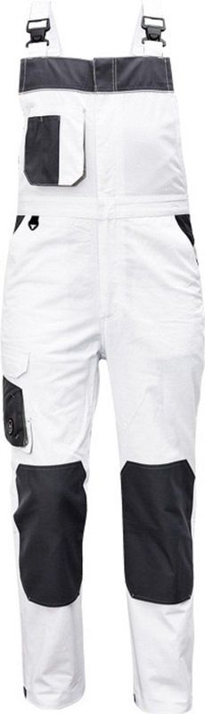 Cerva bretelbroek Cremorne 48 wit*