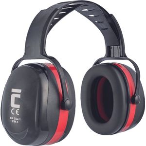 Oorkappen SNR 34 dB Cerva FM-3 zwart+rood