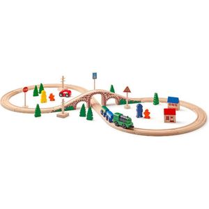Woody Woody treinset met elec. loco in ton