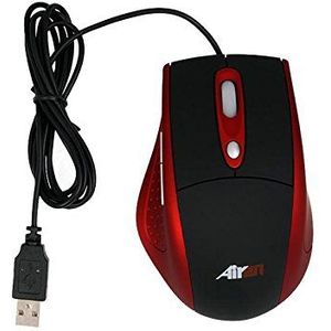 Airen - RedMouseR Two - Muis - Zwart - Bedraad - 3000-3500-4000dpi