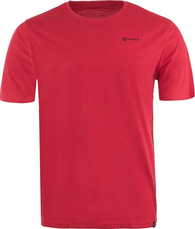 McKees - Garda - Heren T-shirt - Rood - Katoen