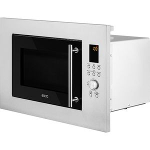ECG MTD 2390 VGSS Ingebouwde magnetron, grillmagnetron, 23 l, 900 W, draaiknoppen, roestvrij staal