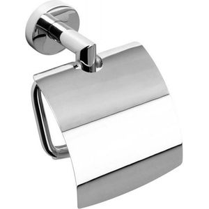 Toiletrolhouder Sapho X-Round 14.2x15 cm met Klep Chroom