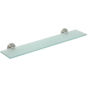 Glazen Planchet Sapho X-Steel 60x5.5 cm Geborsteld RVS