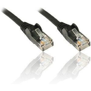 PremiumCord Netzwerkkabel, Ethernet, LAN & Patch Kabel CAT5e, UTP, Schnell flexibel & Robust RJ45 Kabel 1Gbit/S, AWG 26/7, Kupferkabel 100 Prozent Cu, Schwarz, 2m